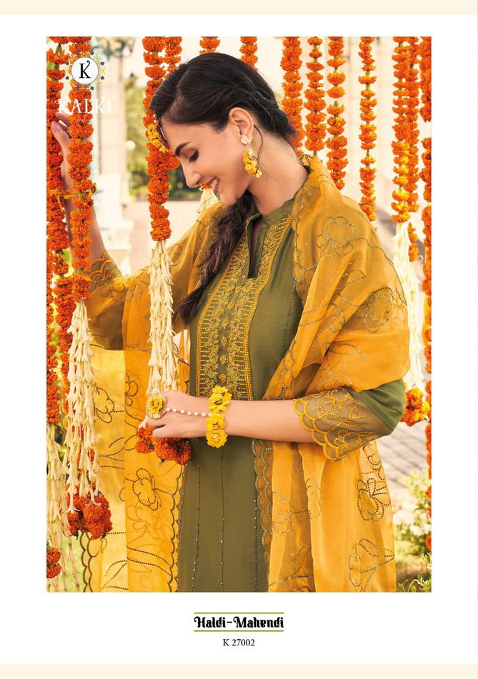 Kalki Haldi Mahendi Heavy Festive Wear Wholesale Readymade Suits